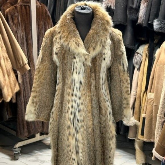 Lynx, women long lynx coat size small, New 10k preloved 1795 - Picture 1 of 1